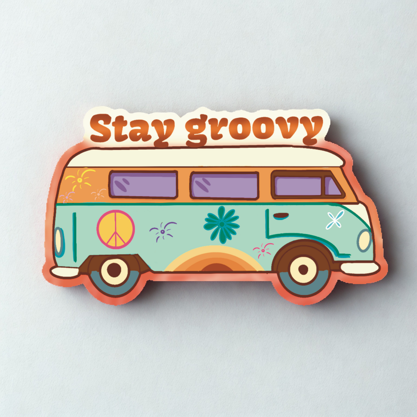 "Stay Groovy"- Sticker