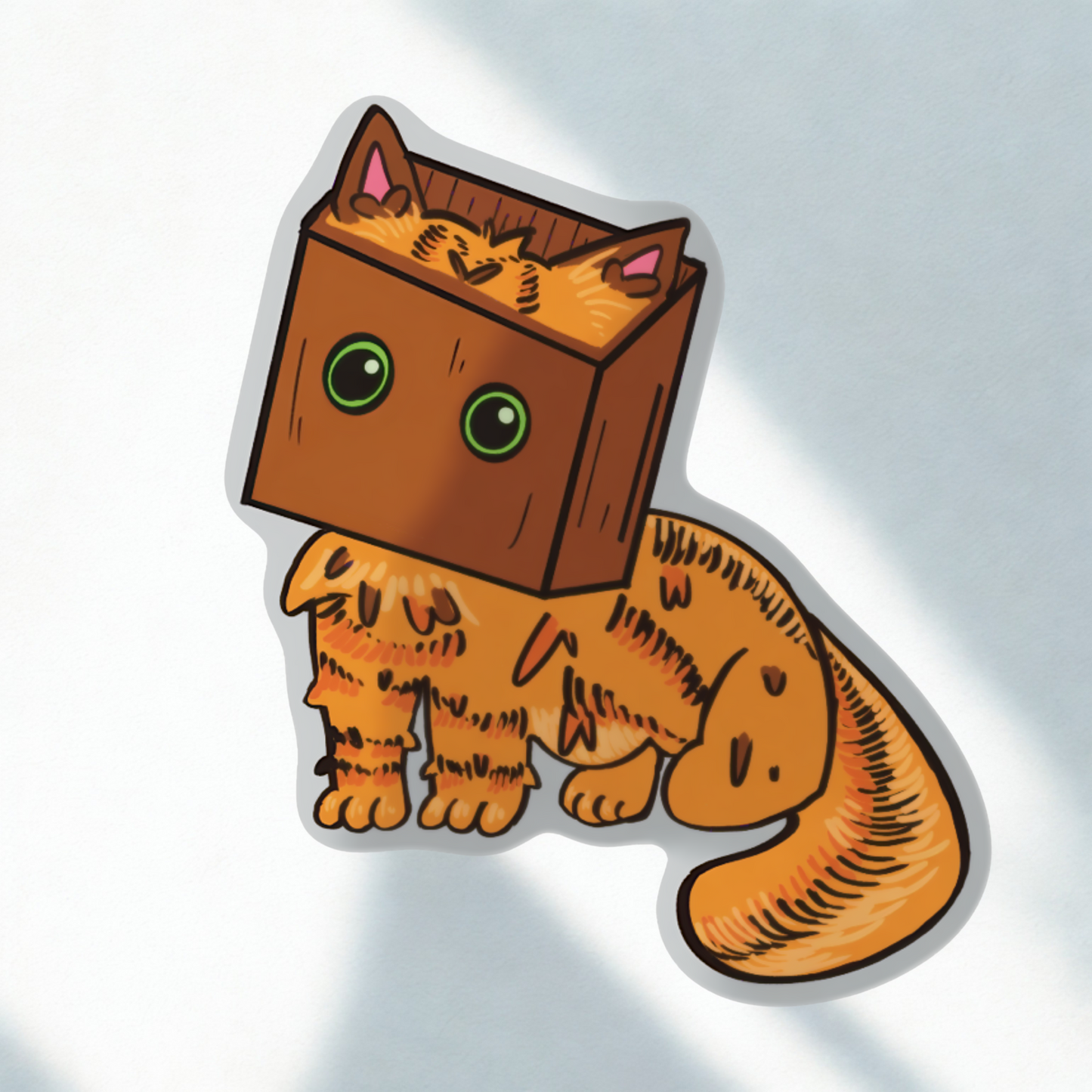 Silly Kitty- Holographic Sticker