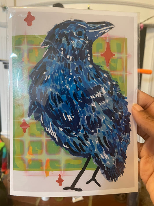 “Blue Ember” Art Print