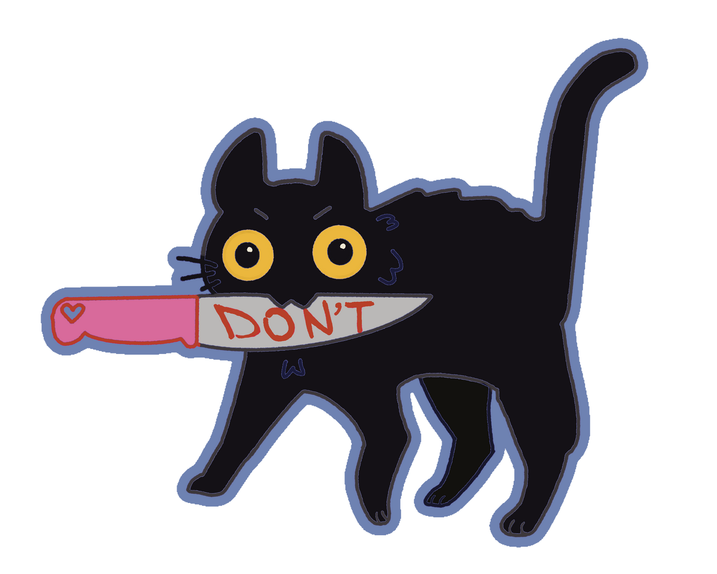 "Dont" - Holographic Sticker