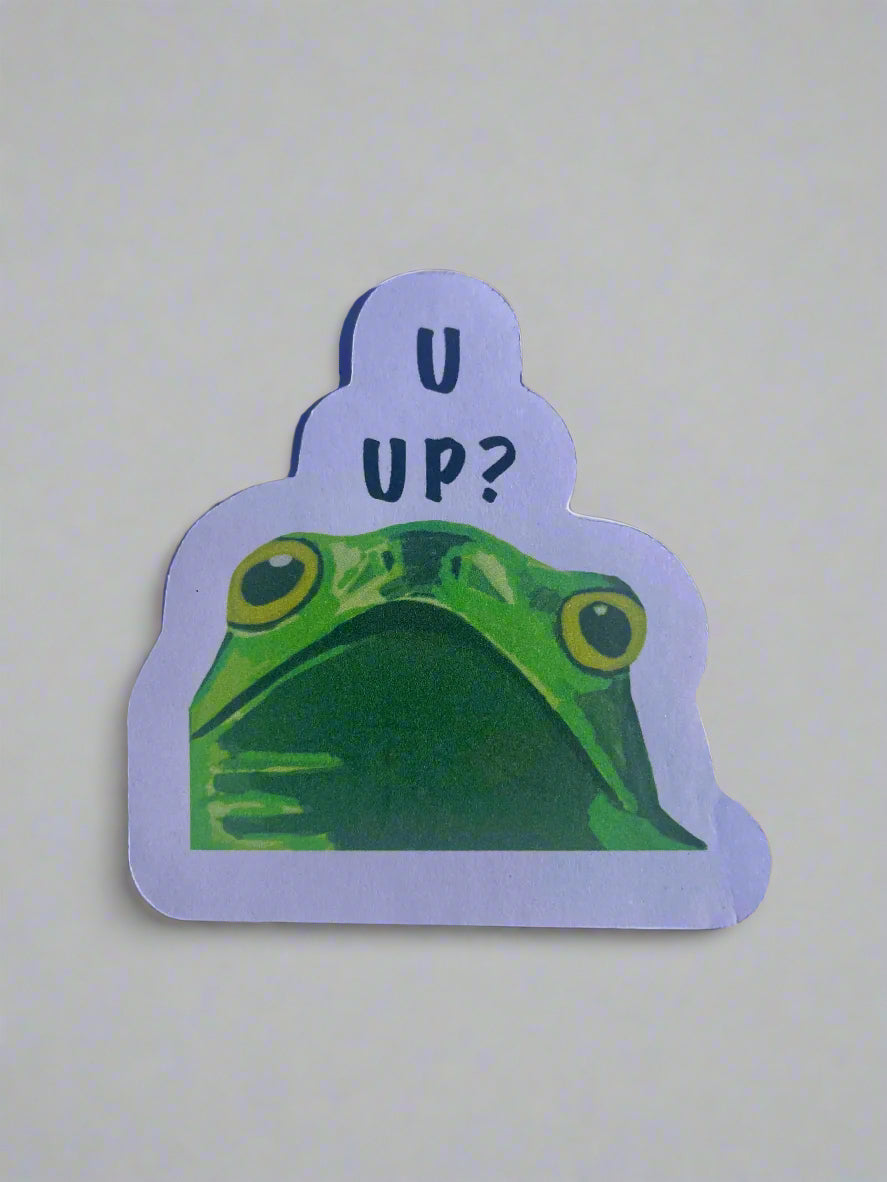 Late Night Text - Frog Sticker🐸🌝