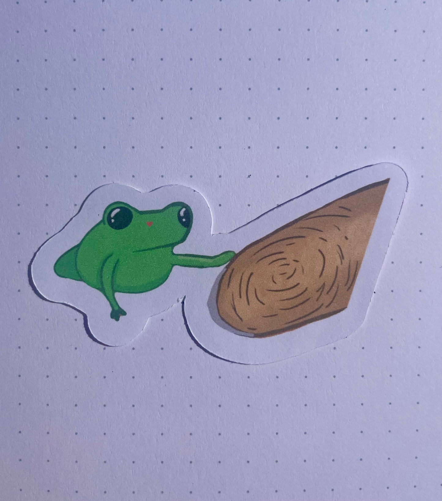 Supportive Frog Sticker